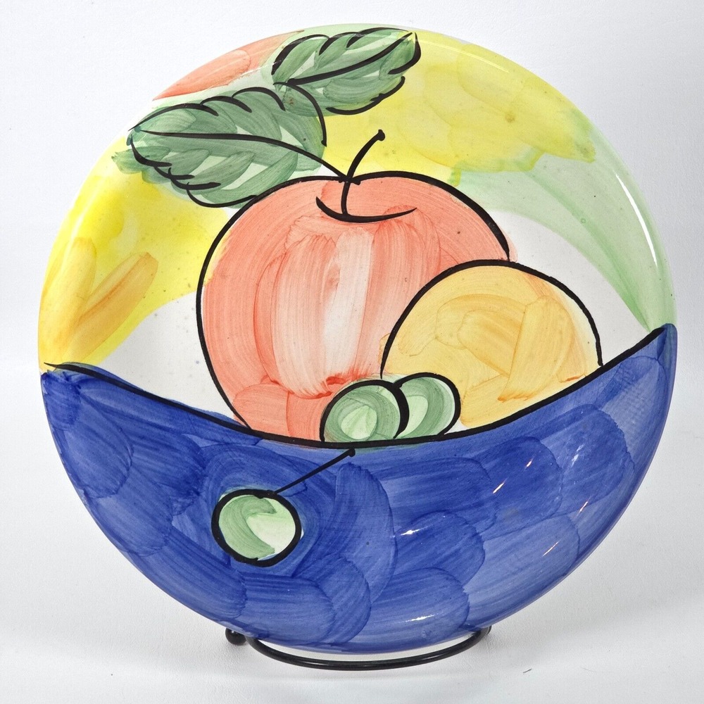 Bella Ceramica Alfresco‎ Fruit Salad Plate Design Replacement Spare Boho 8 3/4"